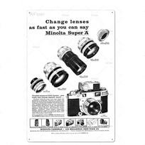 Vintage Camera Tin Sign Metal Wall Decor  Retro Poster Plaque for Man Cave Club Living Room Home Decor  Perfect Gift for Photogr 20x30cm（7.8x11.8inch）