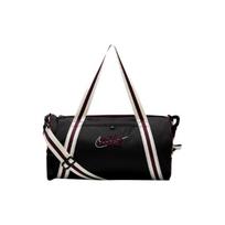 Nike Heritage Adjustable Shoulder Strap Zipper Fitness Bag Unisex Bags Black Red dr6261-011 Black & Red