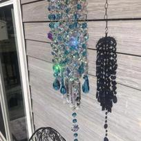 Chandelier Wind Chimes for Home Room Decor Colorful Crystal Wind Chimes Outdoor Garden Backyard Patio Lawn Decor Gifts