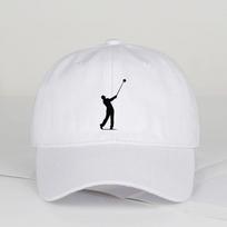 Golfers Silhouette Print Baseball Cap – Unisex – Perfect For Golf Enthusiasts On The Course – Father’S Day Gift