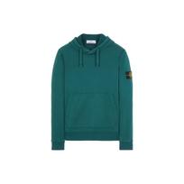 Stone Island Compass Patch Drawstring Hoodie Green Men Tops 101564151-V0053 M