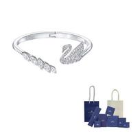 Swarovski SWAN LAKE Bangles Womens S-Original Brand Box And Bag sidabras