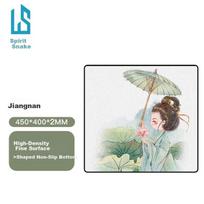 Lingshe Mouse Pad, 450*400*2 Fps Gaming Special Large Size, Precision Edge-Locked Gaming, Jiangna