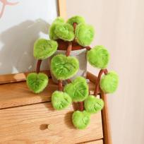 18CM Simulated Pothos Plush Potted Plant Stuffed Toys For Home Decoration Gifts 18cm žalia