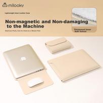Milooky Laptop Sleeve Compatible with Macbook Pro 14, Protective Case for Lenovo And Huawei Laptops, Fleece-Lined Cover