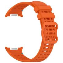 Silicone Wristband Watchband for Samsung Galaxy Watch 8/8 Classic Smart Watch Accessories oranžinė
