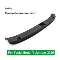 fwujn6 For Tesla New Model Y LAUNCH 2025 Juniper Rear Trunk Threshold Strip Bumper Protector Guard TPE  Anti Scratch Protection Lid