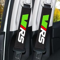 BPCN4 Atminties Putos Automobilio Galvos Atrama Kaklo Pagalvėlė Porą Sėdynės Diržo Petukų Skoda VIRS VRS RS Octavia Fabia Rapid Superb Root gray