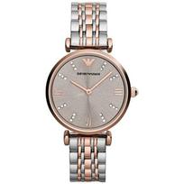 Emporio Armani AR1840 Dvi spalvos Gianni Nerūdijančio Plieno Moteriškas Laikrodis 32mm ryškiai rožinė