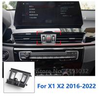 Automobilinis telefono laikiklis Specialiai BMW X1 X2 F39 F47 F48 F49 GPS Palaikantis Fiksuotas Laikiklis Pagrindas 17mm Priedai 2012-2022 2016-2022 gray