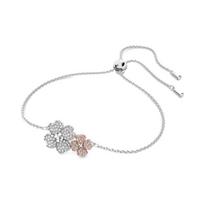 Swarovski Latisha four-leaf clover bracelet for women silver 5636590 sidabras