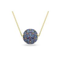 Swarovski Curiosa Triangular Cut Gold Tone - Necklace Women's 5629228 mėlyna