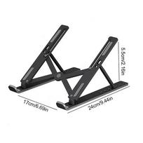 Portable Laptop Stand Tablet Holder For Computer Foldable Support Base Cooling Pad Lifting Plate Desk Office Accessories juoda