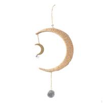 Moon Pendant Hanging Wind Chime Decor, Rainbow Effect, stunning for Home