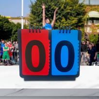 Rezultatų lenta, Taškai, Rankinės kortelės su viršeliu, Numeris teniso kamuoliukui 2 Digits