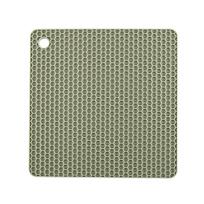 1PCS Multifunctional Heat Resistant Silicone Mat Drink Cup Coasters Nonslip Pad Table Placemat Kitchen Accessories 18x18cm žalia