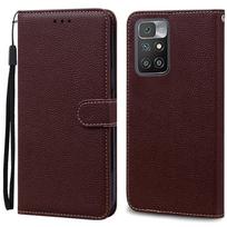Dėklas Redmi 10 2022 Xiaomi Redmi 10 4G telefono dėklas Odinis piniginės atlenkiamas dėklas Xiaomi Redmi 10 Prime Redmi 10 5G viršelis Fundas For Redmi 10 (4G) kava