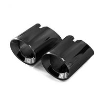 1 Pora 304 Nerūdijančio Plieno Išmetamųjų Dujų Antgalių BMW F20 F21 M135 F22 F23 M235i M240i F30 F31 335i 340i F34 GT F32 F33 435i 440i black