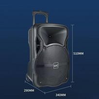 GAV K12-1 Portable Outdoor Bluetooth Trolley Speaker CN plug (adapter included)