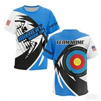 Funny 3D Print Custom Name Archery Men's T-shirts Fashion Archery Club Personalized Player T Shirt Casual Short Sleeve Loose Top S