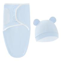 Baby Sleeping Bag, Startle Jumping Swaddle One Size mėlyna