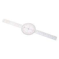 Goniometer Transparent Orthopedic Angle Ruler Plastic Goniometer 360 Degree for Body Measuring Tape Goniometer Protracto 1