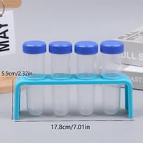 4Pcs Clear 50Ml Centrifuge Tubes With Test Tubes Stands Science Kit For School Science Experiment Educational Suppiles A1
