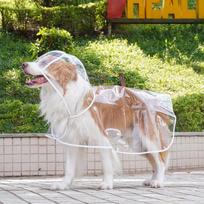 Pet Dog Cat Raincoat for Small Puppy Glisten Bar Hoody Waterproof Rain Jackets Dog Clothes XL balta