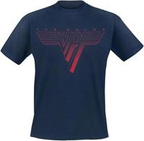 Authentic Van Halen Classic Red Logo T-Shirt Navy S M L XL 2XL NEW 4XL