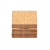10/20/50PCS Square Round Self-adhesive Cork Coasters Round Wood Dorm Water Cup Cabinet Furniture Mats DIY Backing Sheets Pad 10mmx1mm&10pcs