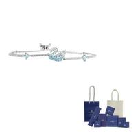 Swarovski gulės Rodžiu dengti apyrankės Moteriškos Mėlynos F-Branded gift bag mėlyna