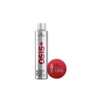 Schwarzkopf OSIS Hairspray + Matte Hair Wax Care Set, Styling and Fluffy OSIS 300ml+85ml ruda