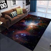 Galaktikos Ūko kilimėlis Žvaigždėtas dangus kilimas Spalvingas kosminis ryškus namų dekoras 3D efektas grindų kilimėliai Miegamojo dekoras kilimas 40X60CM