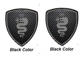 SVBKD1 2Pcs Cabon Fiber Car Body Sticker For Alfa Romeo Giulia Stelvio Giulietta 156 159 147 Mito Tonale Brera