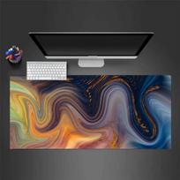 Abstract Wavy Pattern Mousepad Desk Pad Large Gaming Mouse Pad Gamer Ofice Mat Mouse Pad Light Gaming Room Desk Mat Unisex 30cmx60cm(11.8x23.6inch)