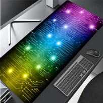 Modern abstract Technology Mousepad Gamer Office Mat Mouse Pad Light Gaming Room Desk Mat Art Keyboard Mats Mausepad Company 30cmx60cm(11.8x23.6inch)