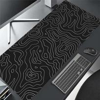 Terrain Contours Pattern Mousepad Desk Pad Large Gaming Mouse Pad Gamer Ofice Mat Mouse Pad  Pad Unisex 30cmx60cm(11.8x23.6inch)