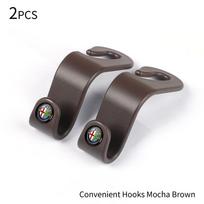 ZOPJT1 Car Seat Headrest Hook Auto Rearseat Hanger Accessories For Alfa Romeo 159 Giulietta Giulia 147 Mito 156 166 GT Stelvio F1 Brera