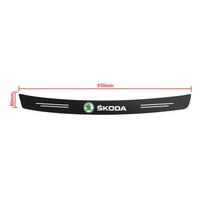 OMDP8 Anglies Pluošto Automobilio Galinės Bagažinės Bamperio Apsaugos Lipdukai Skoda Fibia 2 Superb Octavia 2 MK2 FL A5 2009 2010 Automobilio Aksesuarams black