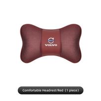 crbuk5 1Pcs Ice Silk Neck Pillow Car Breathable Headrest Interior Accessories For Volvo XC90 V90 V60 XC60 V40 EC40 EX40 S80 S60 S90 C40 brown