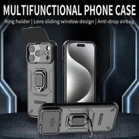 Compatible with iPhone 17 Pro Max Bracket Shell,with Slide Camera Lens Cover Compatible with iPhone 17 Pro Max
