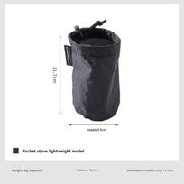 CAMPINGMOON XD-2F-BQ Nylon Outdoor Rocket Stove Bag — Lightweight 6.2g Drawstring Storage Pouch for Hiking and Camping Stoves