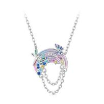 Barbie necklace [Original design] Rainbow temperament and high-end original ins style confession exquisite gift box S925 silver women's ZJYXL-YS-085 sidabras