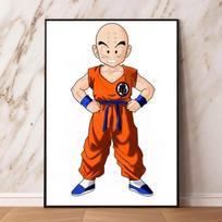 Piešimas ant drobės Dragon Ball Wukong plakatas žaislas Dovanų paveikslėlis Vaikų veiksmo lėlė 21cm×30cm NoFrame