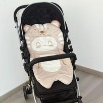 Universali medvilninė kūdikio vežimėlio sėdynės pagalvėlė – lengva, šilta, visų sezonų naudojimui