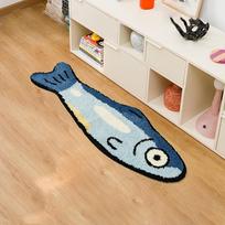 Salty Home Decor Rugs Cute Shaped Bedroom Bedside Rugs Living Room Coffee Table Floor Mats Rugs Non-Slip Rugs 40X120CM 1.3X3.9FT
