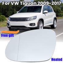 Rearview Mirror Glass Lens For Volkswagen Tiguan 2009 2010 2011-2017 Heated Wing Side Door Mirror Glass Lens Car Accessories 1pc left
