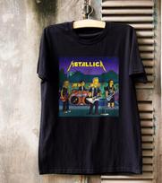 The Simpsons  Reprint Thrash Metal Band Black Unisex Unisex T-Shirt S
