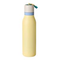Izoliuotas nerūdijančio plieno vandens buteliukas su šiaudeliu sportui ir kelionėms, be BPA, 24 oz, One Size geltona
