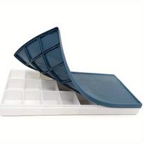 Well Soft Cover Paint Box for Gouache & Acrylics - Durable PP Art Supplies Organizer mėlyna